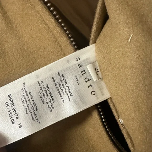 Sandro Aviator Wool-Blend Jacket - Picture 3 of 5